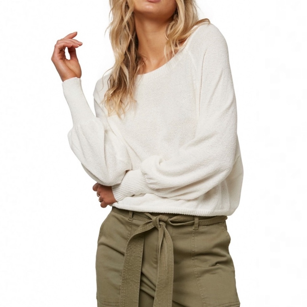 O’Neill Keiki Ivory Knit Sweater